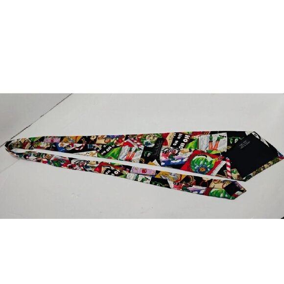 Nicole Miller 100% Silk Christmas Neck Tie Vintage 1994 - Picture 7 of 9